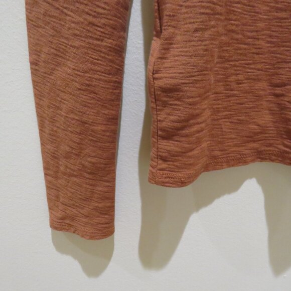 NATION LTD Samara Not So Basic Snap Tee in Tawney Rose Henley Casual Capsule XS - Picture 11 of 13